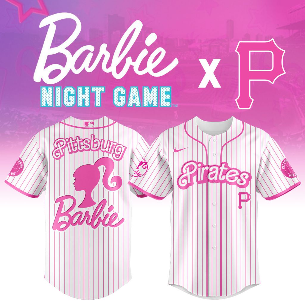 Premium Mlb Pittsburgh Pirates X Barbie Custom Baseball Jersey