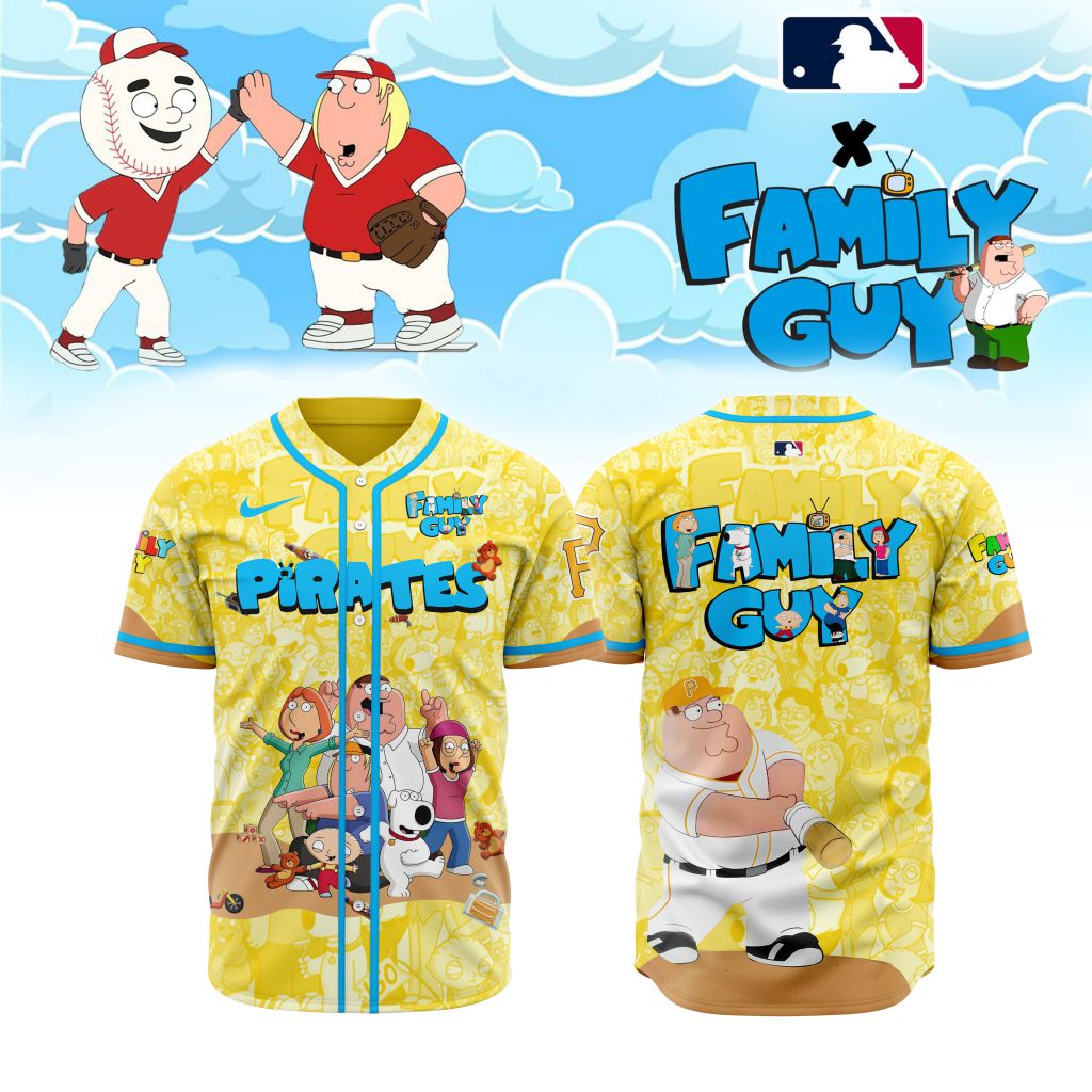 Premium Mlb Pittsburgh Pirates X Family Guy Custom Baseball Jersey