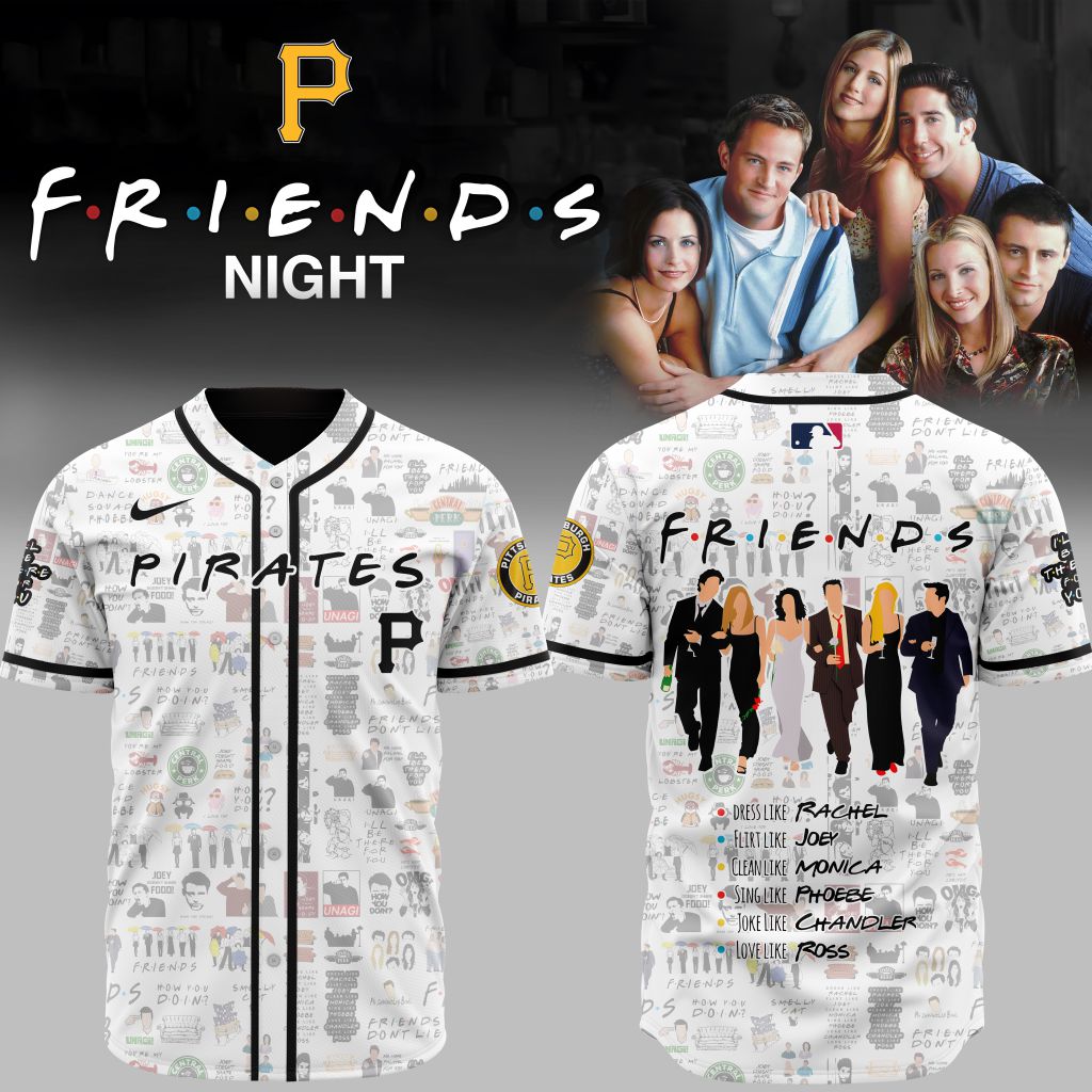 Premium Mlb Pittsburgh Pirates X Friends Custom Baseball Jersey
