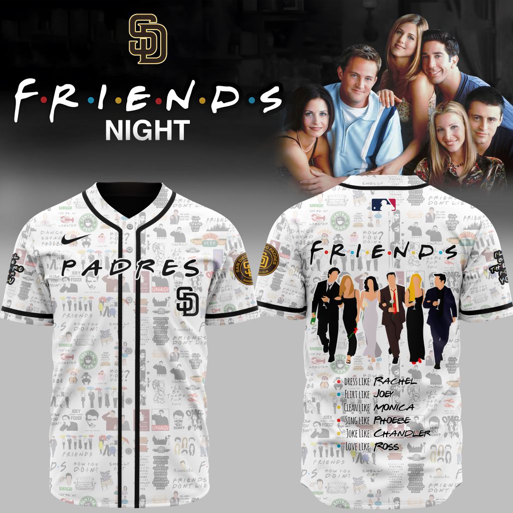 Premium Mlb San Diego Padres X Friends Custom Baseball Jersey