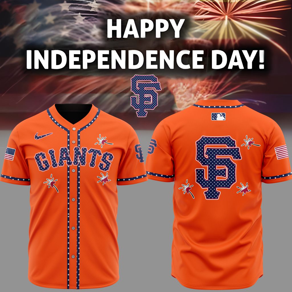 Premium Mlb San Francisco Giants Happy Independence Day Custom Baseball Jersey