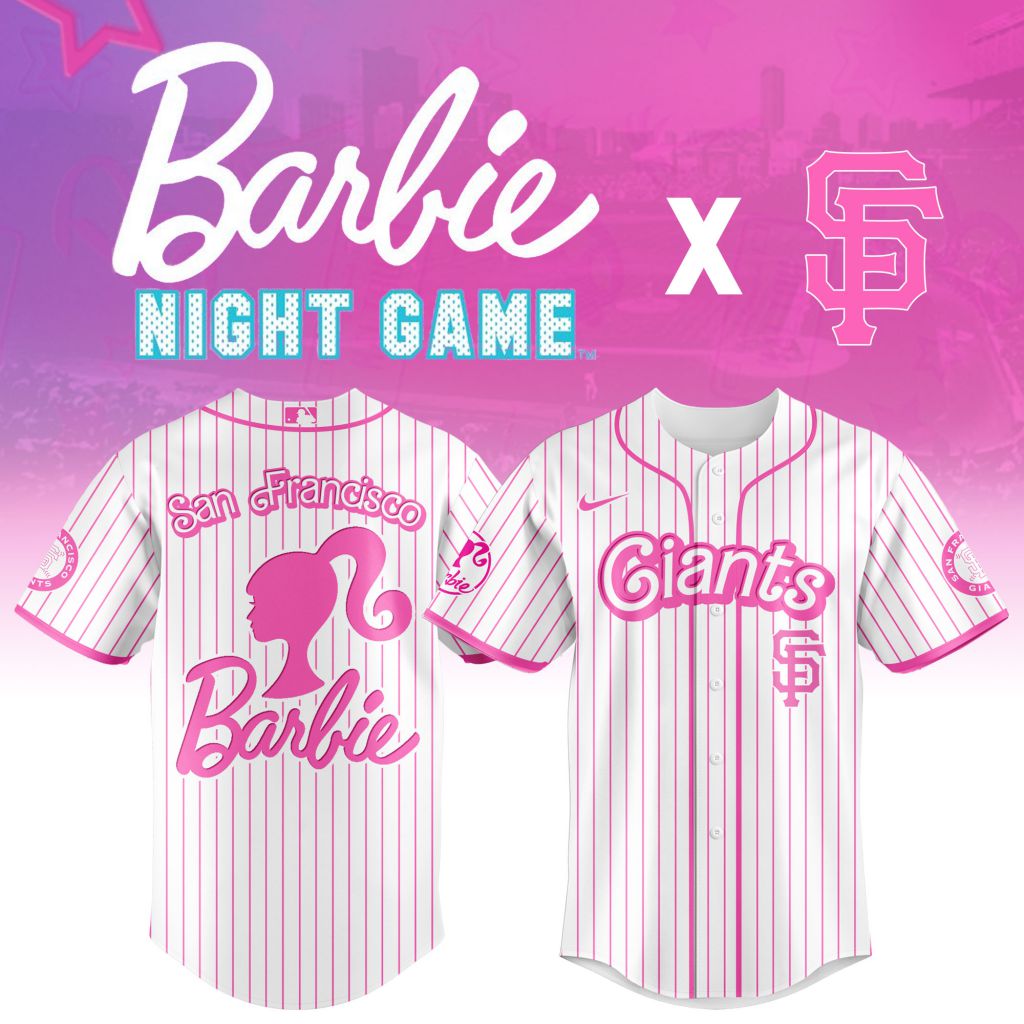 Premium Mlb San Francisco Giants X Barbie Custom Baseball Jersey