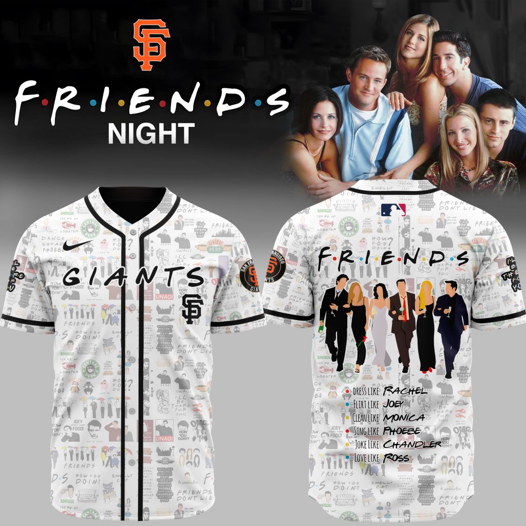 Premium Mlb San Francisco Giants X Friends Custom Baseball Jersey