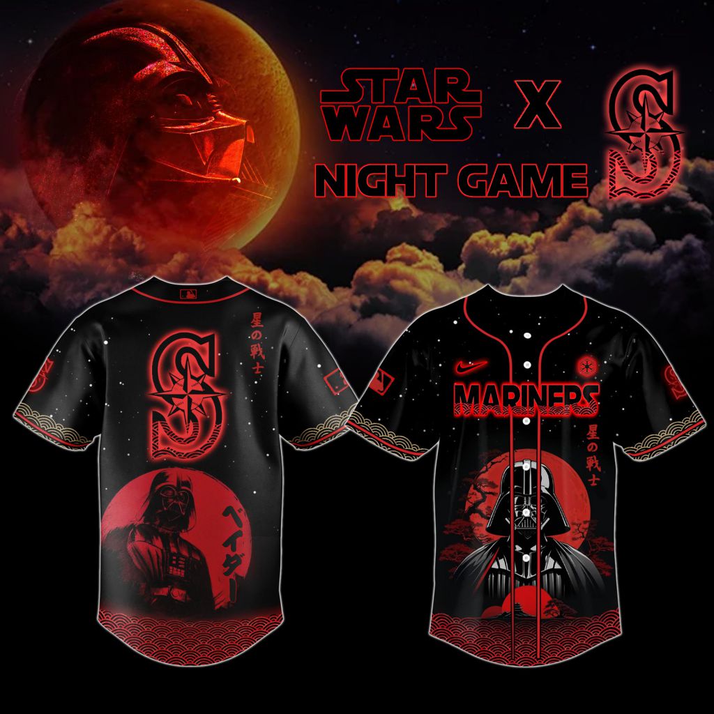 Premium Mlb Seattle Mariners X Star Wars Custom Baseball Jersey