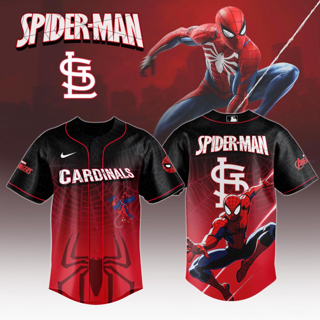 Premium Mlb St. Louis Cardinals X Spider-man Custom Baseball Jersey