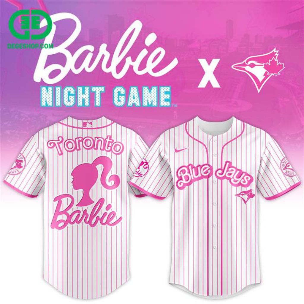 Premium Mlb Toronto Blue Jays X Barbie Custom Baseball Jersey