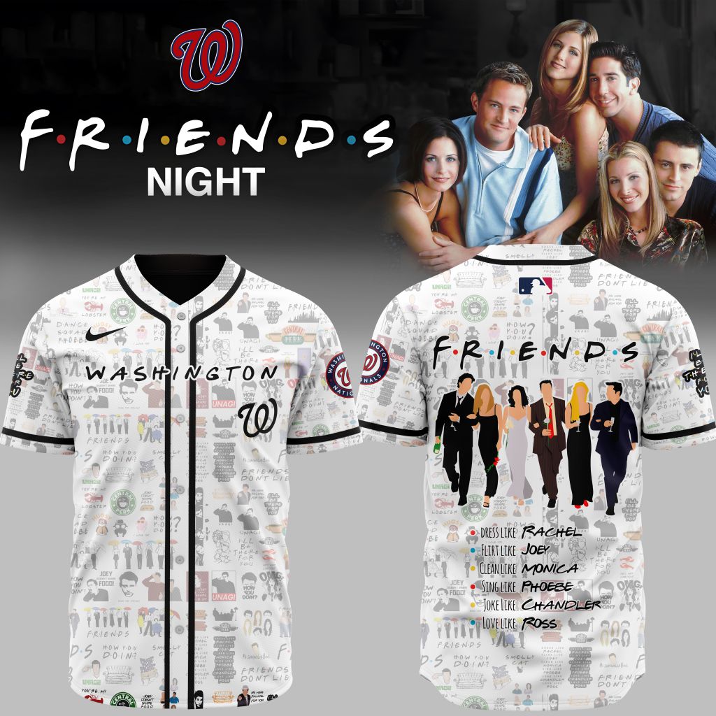 Premium Mlb Washington Nationals X Friends Custom Baseball Jersey
