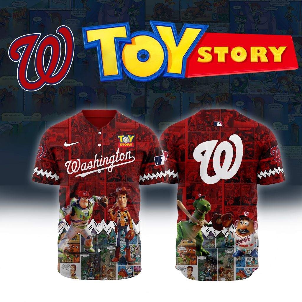 Premium Mlb Washington Nationals X Toy Story Custom Baseball Jersey