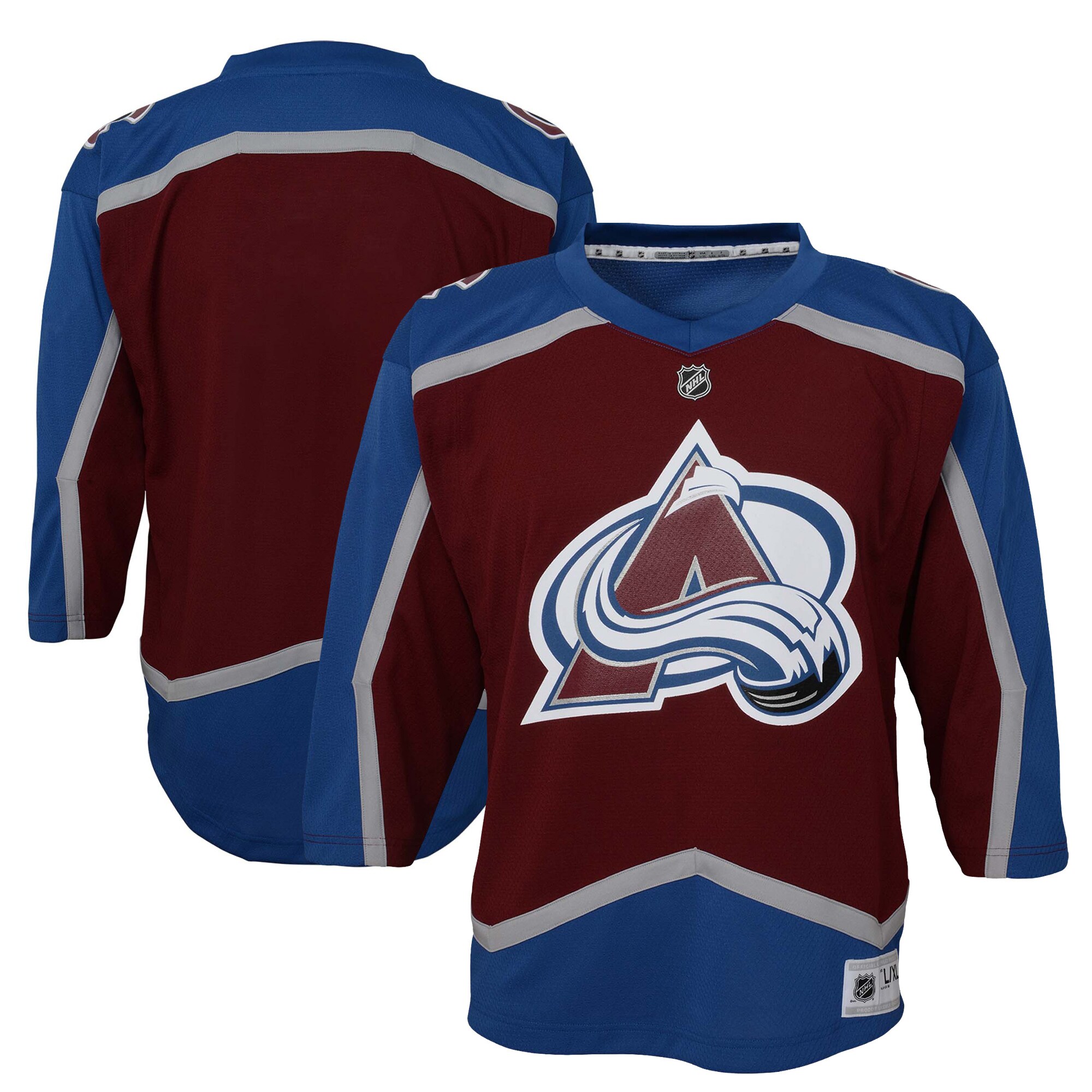 Preschool Colorado Avalanche Maroon Home Hockey Jersey - JS345 