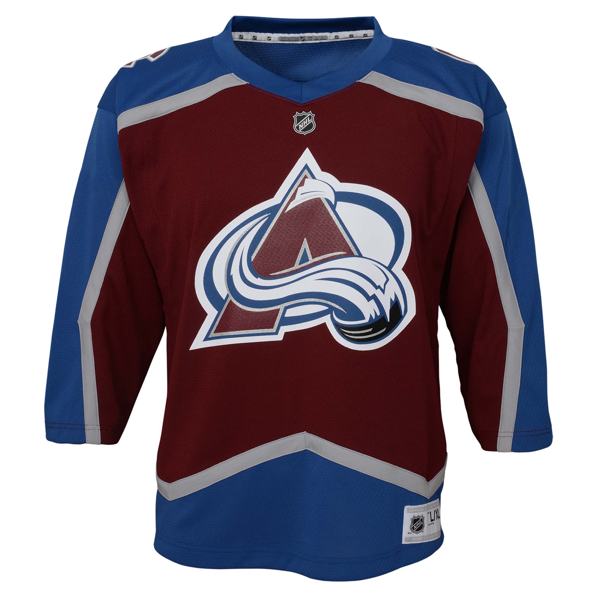 Alternative view of Preschool Colorado Avalanche Maroon Home Hockey Jersey - JS345 