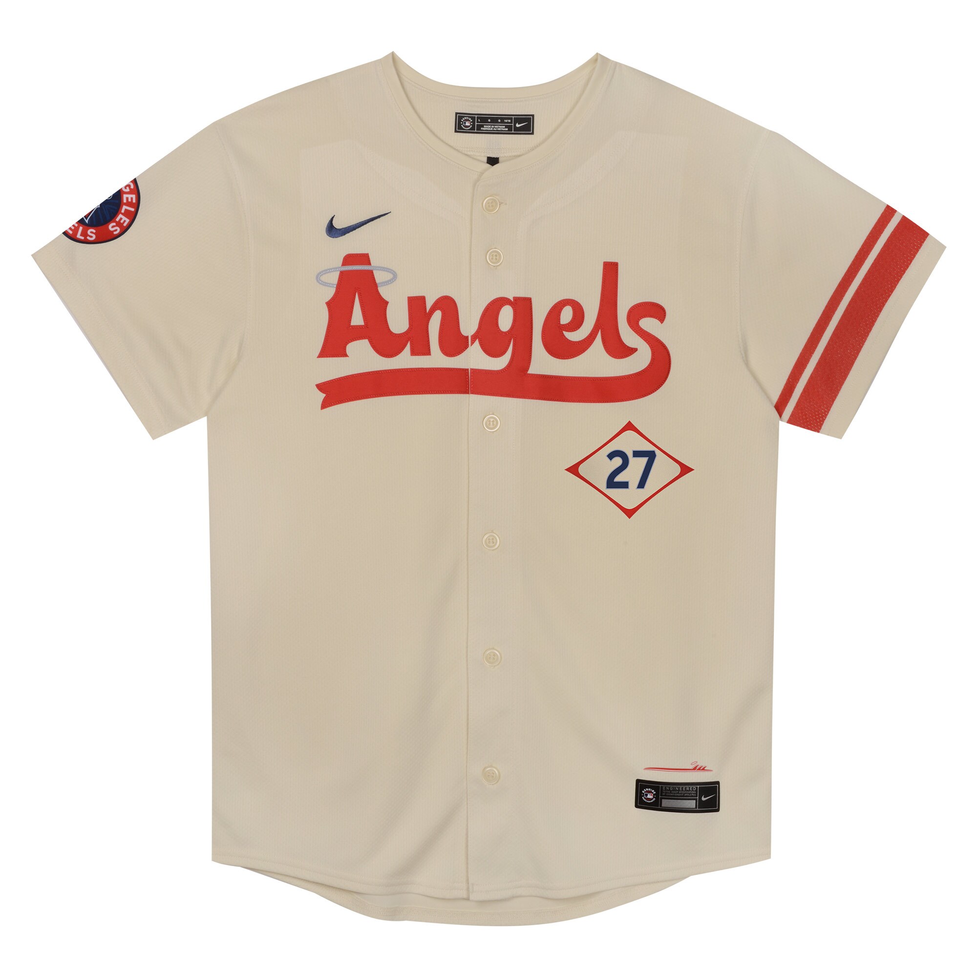 Alternative view of Preschool Los Angeles Angels Mike Trout Cream City Connect Limited Player Baseball Jersey 