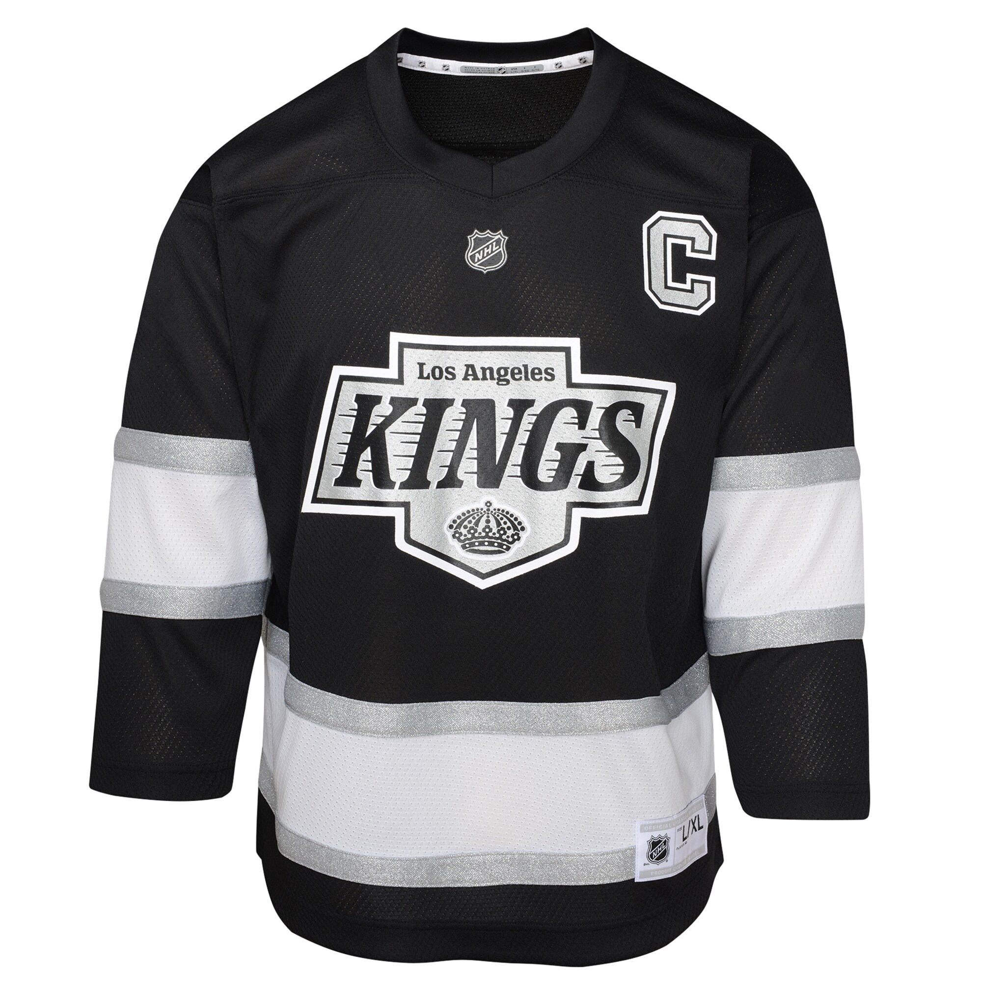 Alternative view of Preschool Los Angeles Kings Anze Kopitar Black Player Hockey Jersey - JS141 