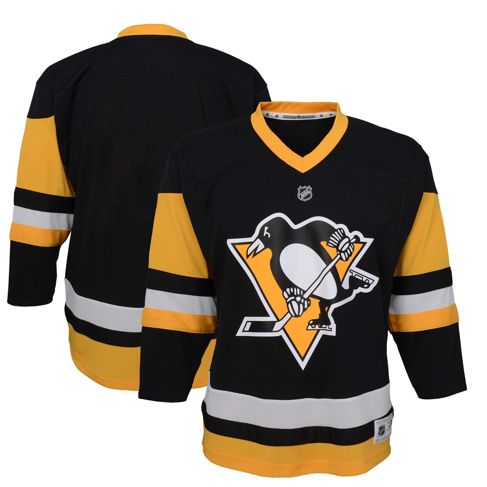 Preschool Pittsburgh Penguins Black Home Hockey Jersey - JS331 