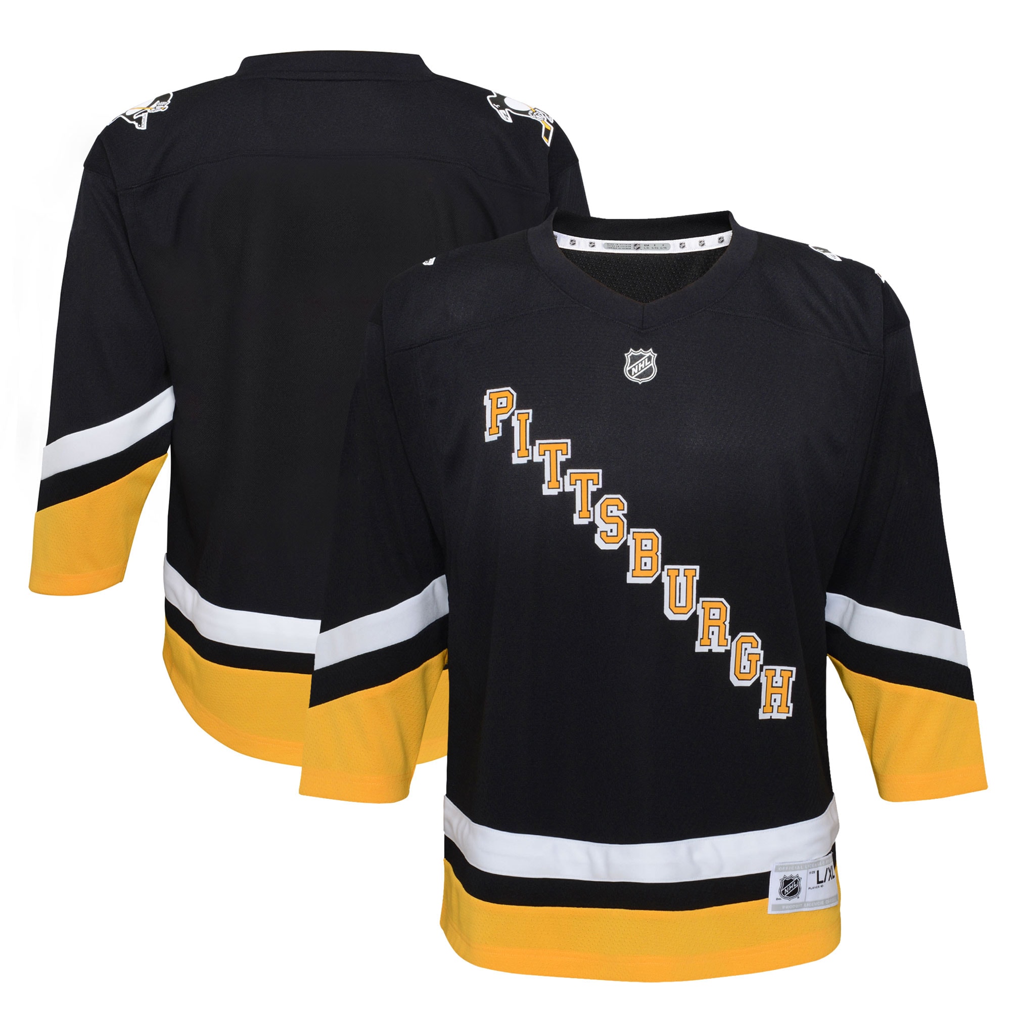 Preschool Pittsburgh Penguins Outerstuff Black 2021/22 Alternate Hockey Jersey - JS737 