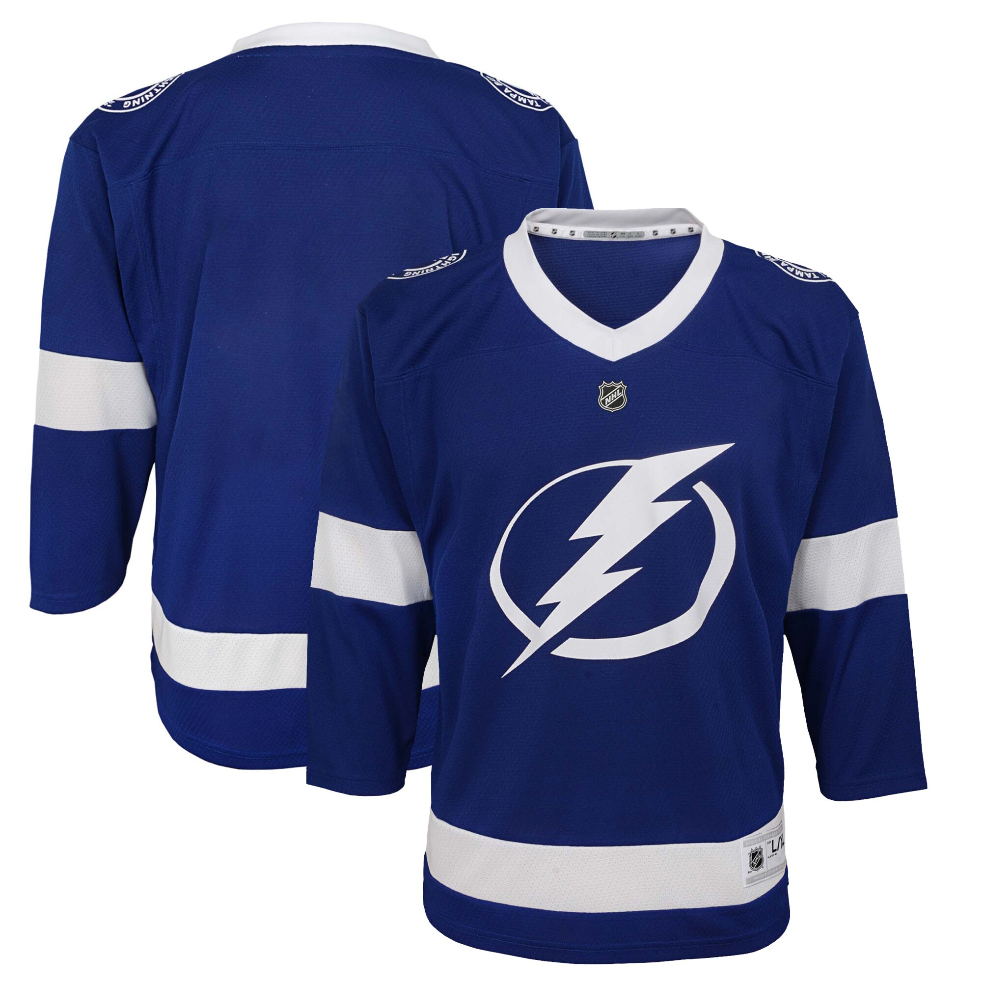 Preschool Tampa Bay Lightning Blue Home Hockey Jersey - JS358 