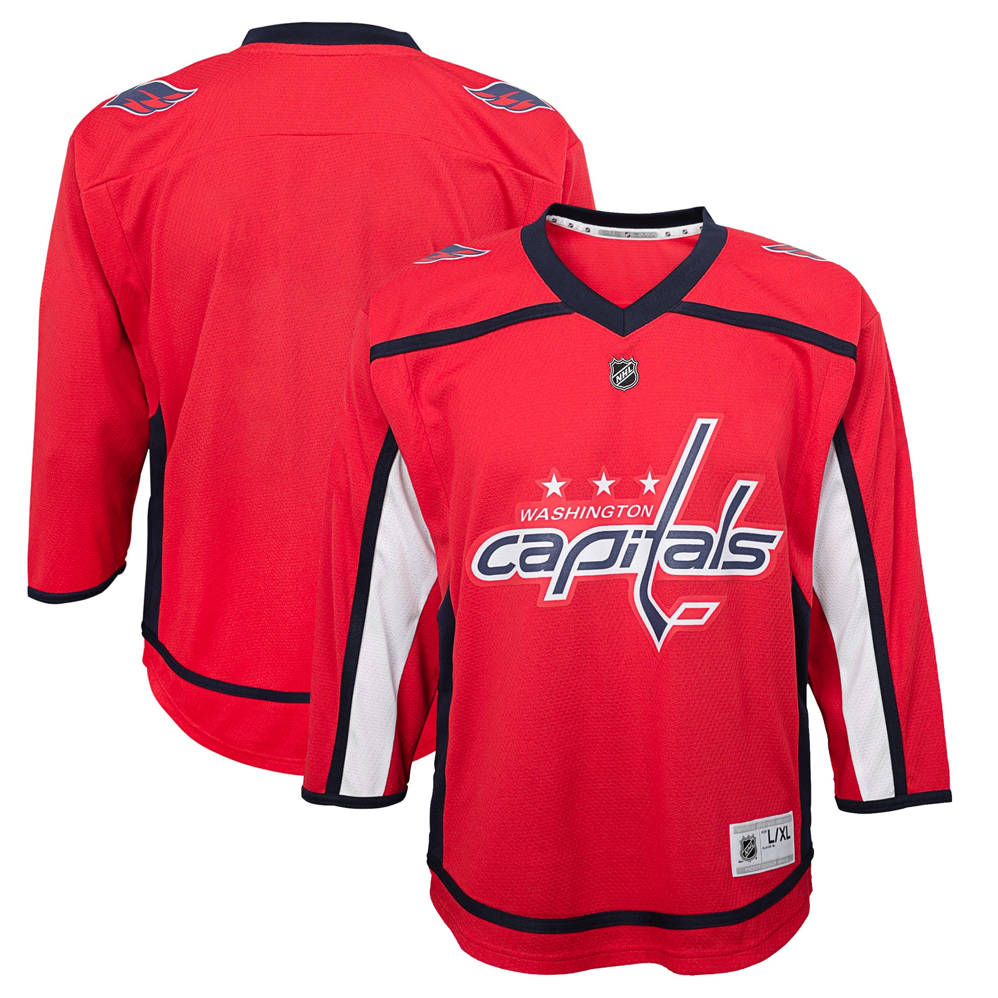 Preschool Washington Capitals Red Home Hockey Jersey - JS657 