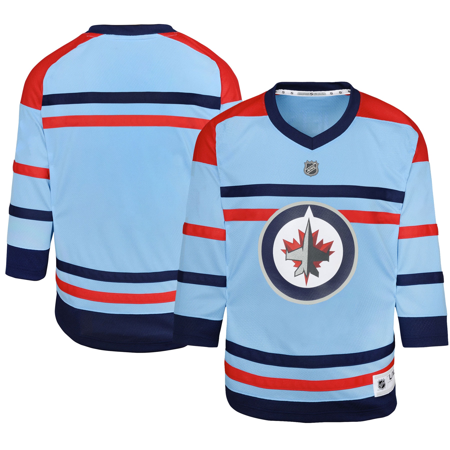 Preschool Winnipeg Jets Light Blue Anniversary Hockey Jersey - JS371 