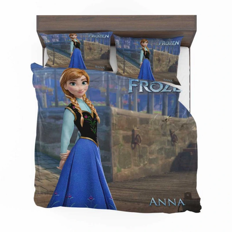 Alternative view of Princess Anna In Disney Frozen Movie Bedding Set - Custom Bedding Set