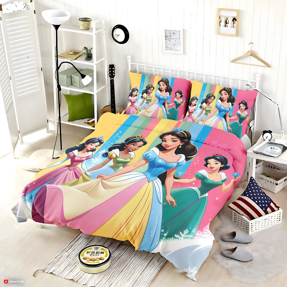 Alternative view of Princess Girls Bedding Twin Size Set - Custom Bedding Set