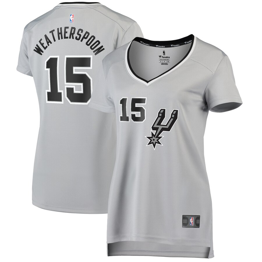 Quinndary Weatherspoon San Antonio Spurs Fanatics Branded Women's Fast Break Replica Basketball Jersey Silver - Statement Edition