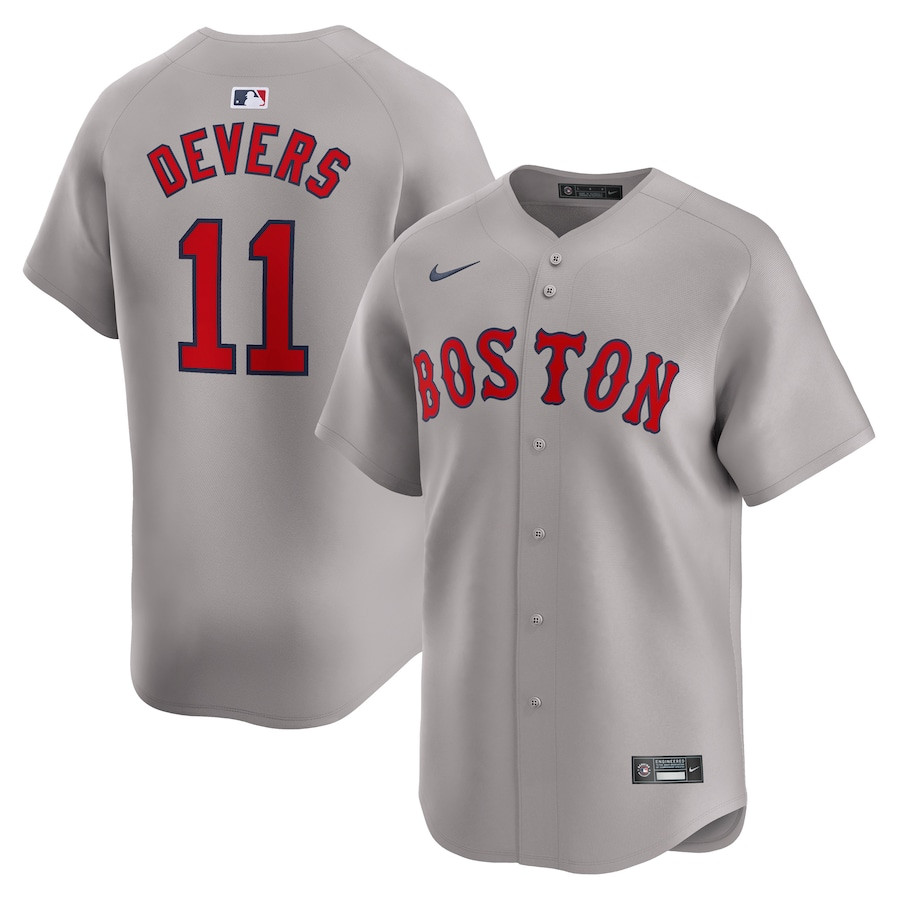 Rafael Devers 11 Boston Red Sox Away Limited Player Men Jersey - Gray