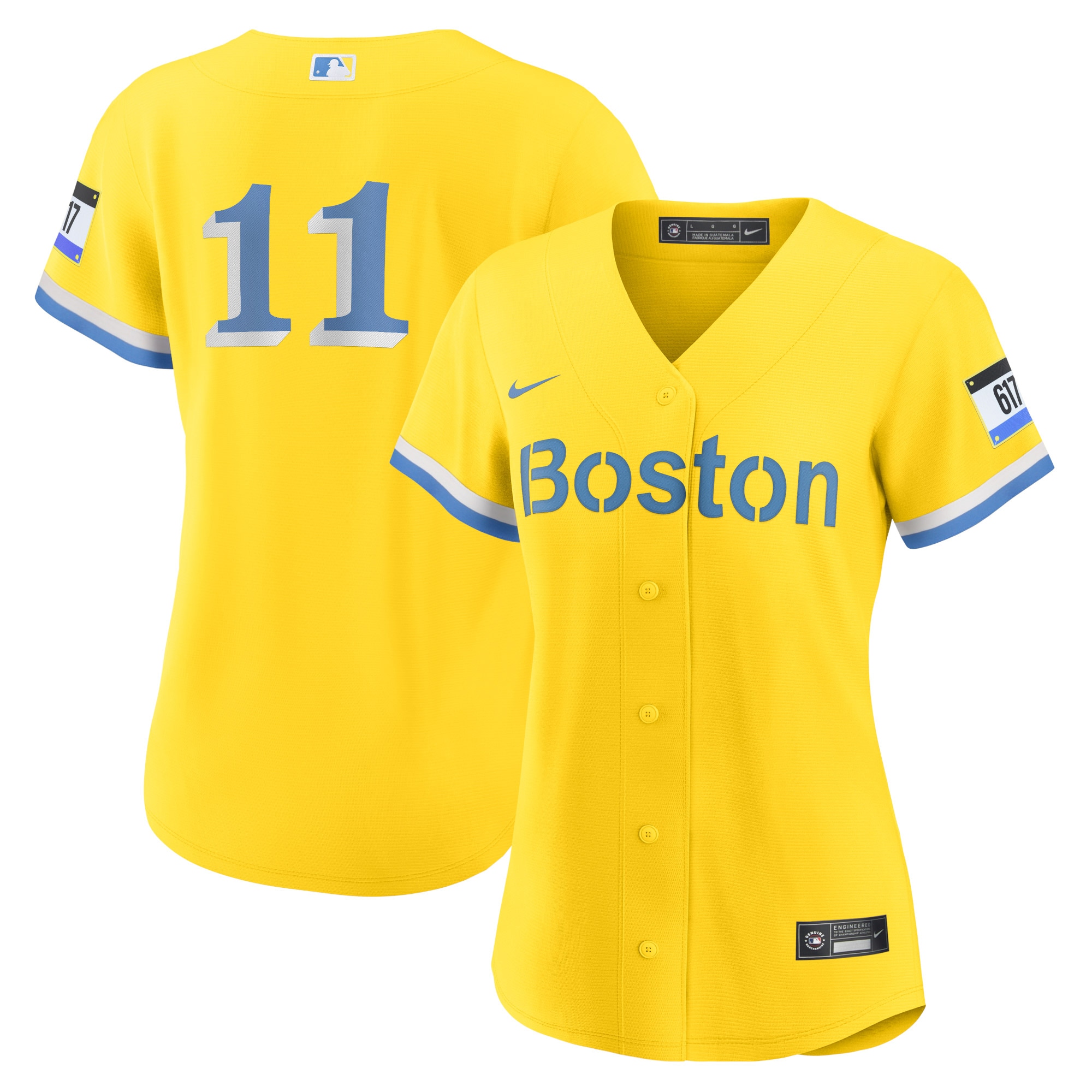 Rafael Devers Boston Red Sox Women's 2021 City Connect Replica Player Baseball Jersey - Gold