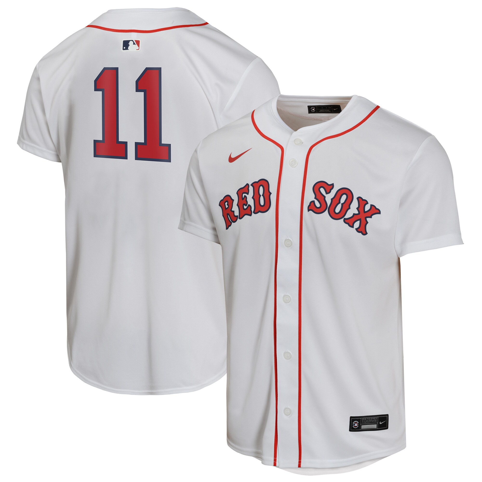Rafael Devers Boston Red Sox Youth Home Game Player Baseball Jersey - White