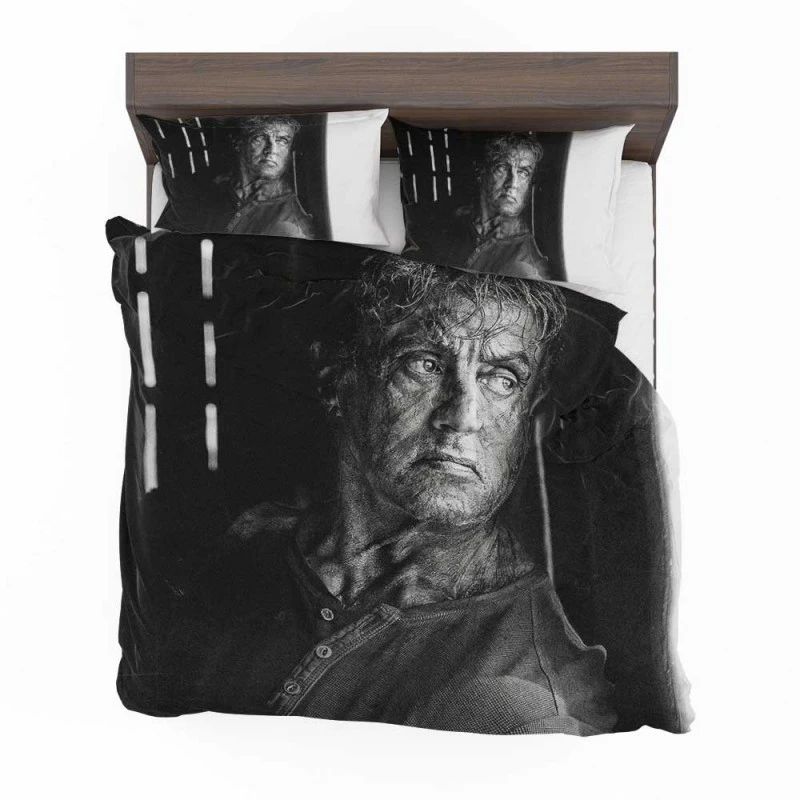 Alternative view of Rambo Last Blood Movie Sylvester Stallone Bedding Set - Custom Bedding Set