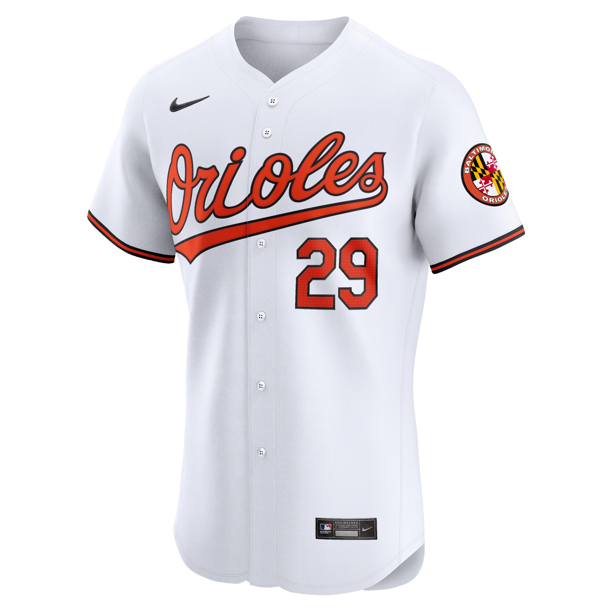 Alternative view of Ramon Urias Baltimore Orioles Home Elite Player Baseball Jersey - White