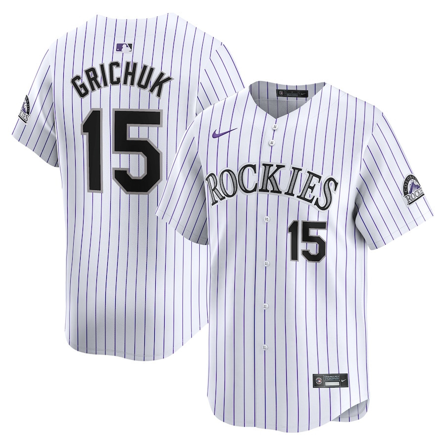 Randal Grichuk 15 Colorado Rockies Home Limited Player Men Baseball Jersey - White