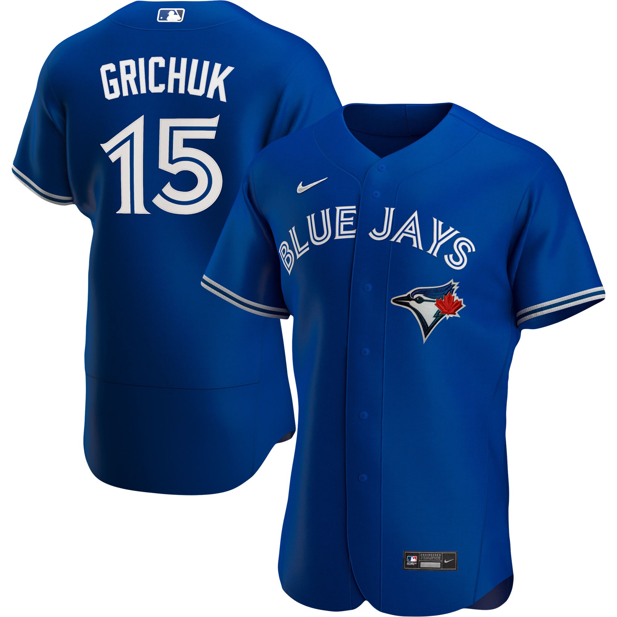 Alternative view of Randal Grichuk Toronto Blue Jays Alternate Authentic Player Baseball Jersey – Royal