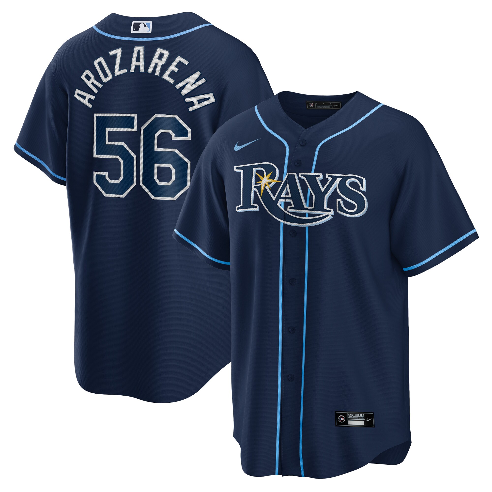 Randy Arozarena Tampa Bay Rays Alternate Replica Player Jersey - Navy