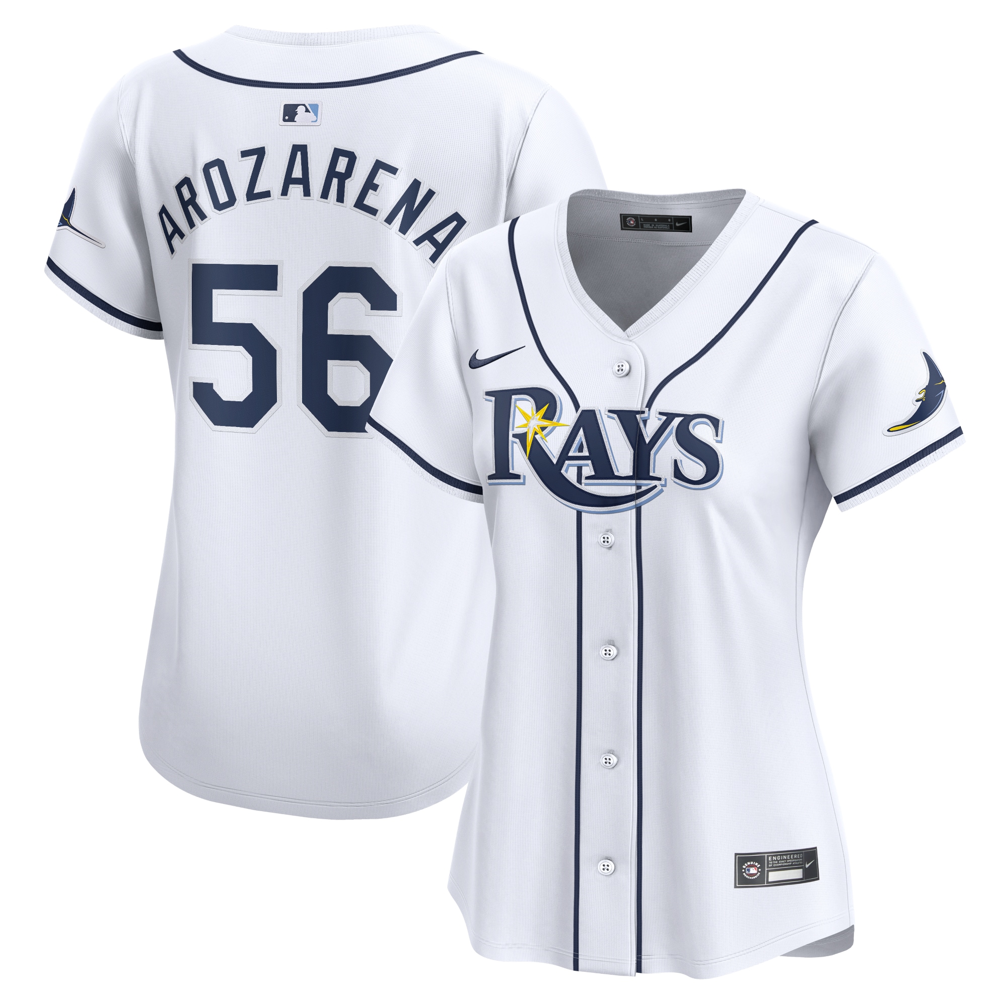 Randy Arozarena Tampa Bay Rays Women's Home Limited Player Baseball Jersey - White