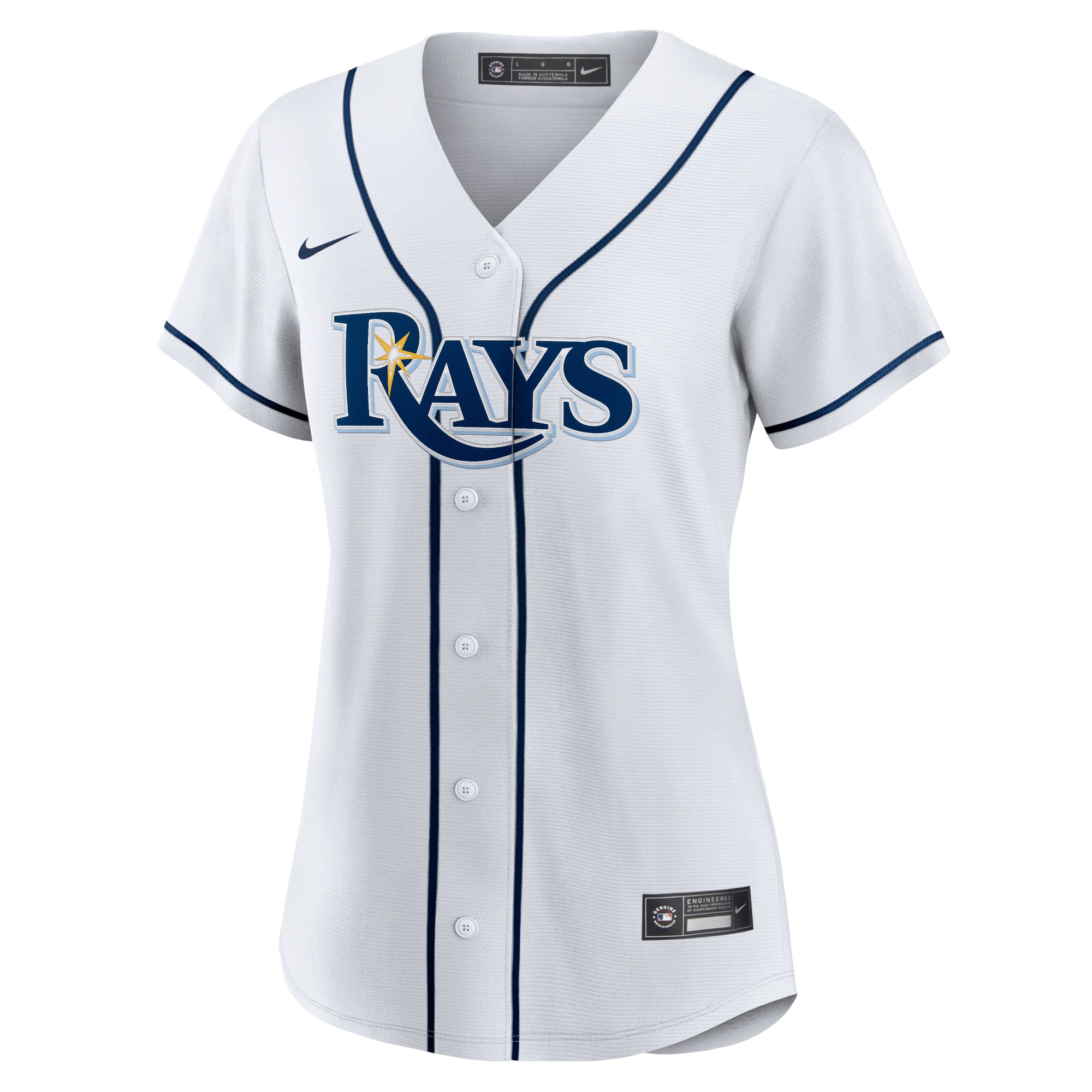 Alternative view of Randy Arozarena Tampa Bay Rays Women's Home Replica Player Baseball Jersey - White