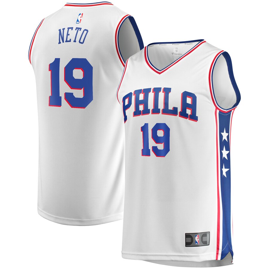 Raul Neto Philadelphia 76ers Fanatics Branded Fast Break Replica Player Basketball Jersey White - Association Edition