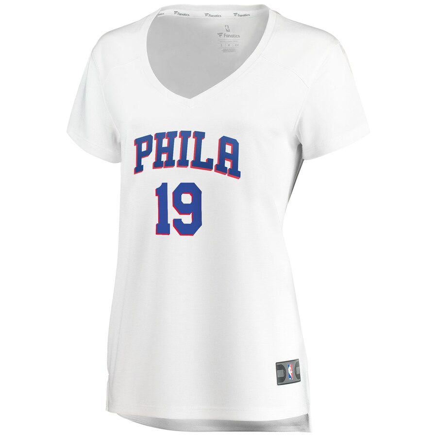 Alternative view of Raul Neto Philadelphia 76ers Fanatics Branded Women's Fast Break Replica Basketball Jersey White - Association Edition