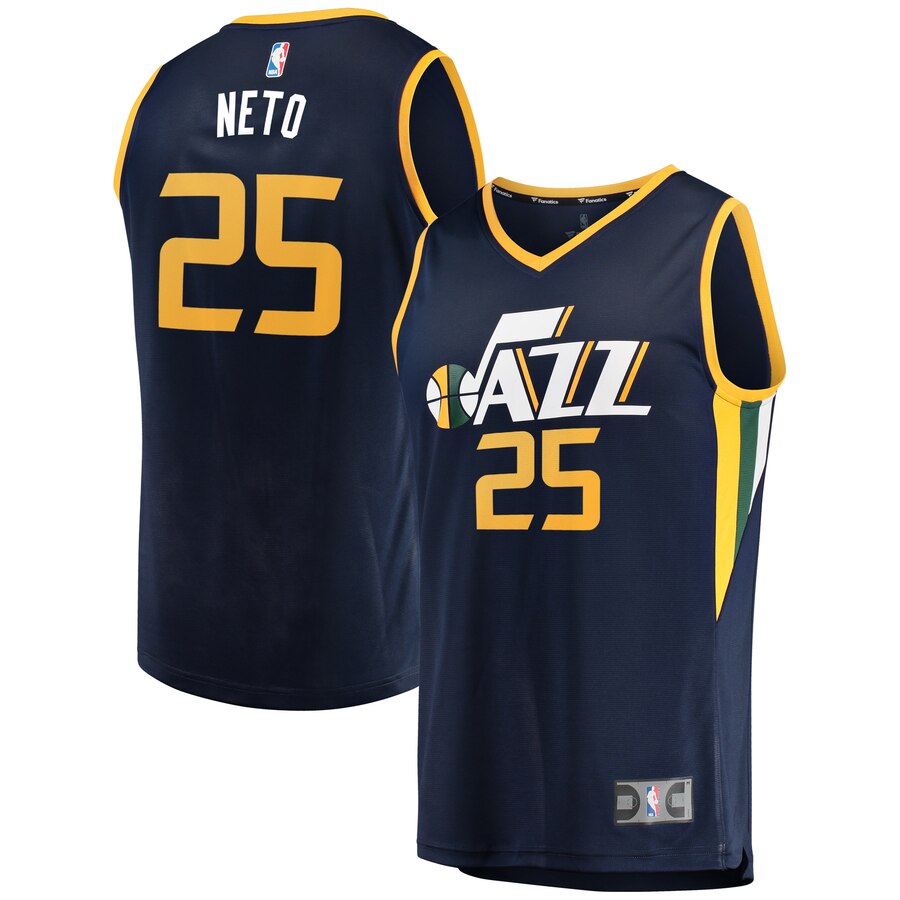 Raul Neto Utah Jazz Fanatics Branded Fast Break Replica Player Basketball Jersey - Icon Edition - Navy