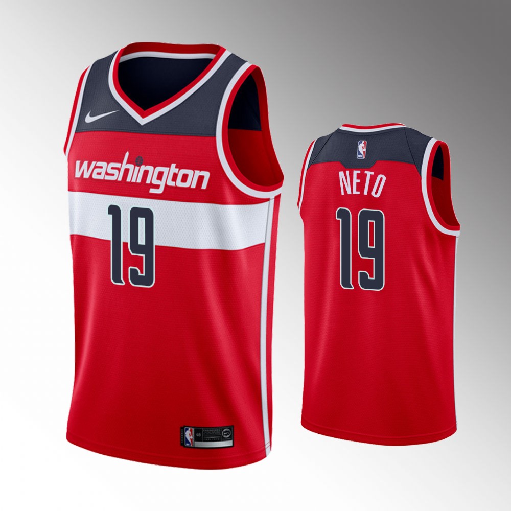 Raul Neto Washington Wizards 2021 Icon Edition Red Basketball Jersey