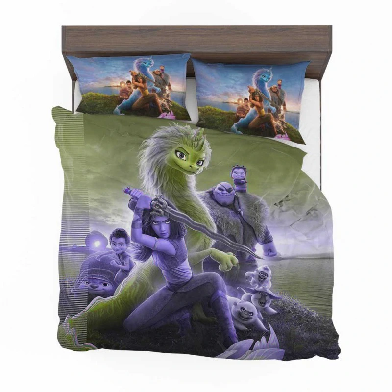Alternative view of Raya And The Last Dragon Movie Sisu Tuk Tuk Bedding Set - Custom Bedding Set