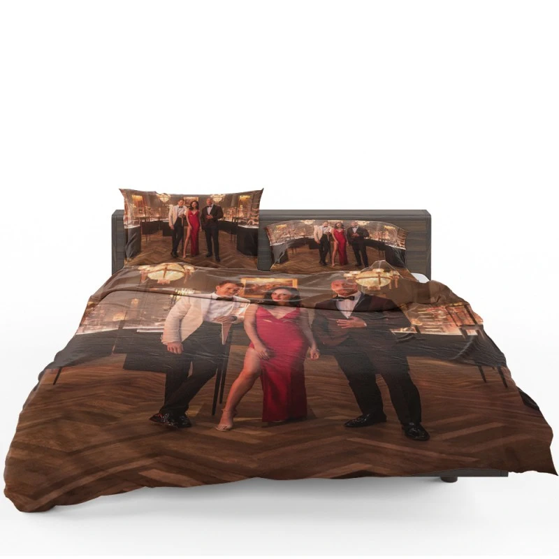 Red Notice Movie Dwayne Johnson Gal Gadot Bedding Set - Custom Bedding Set