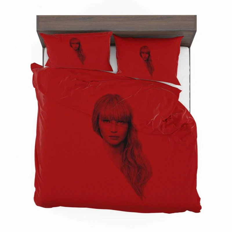 Alternative view of Red Sparrow Movie Jennifer Lawrence Bedding Set - Custom Bedding Set