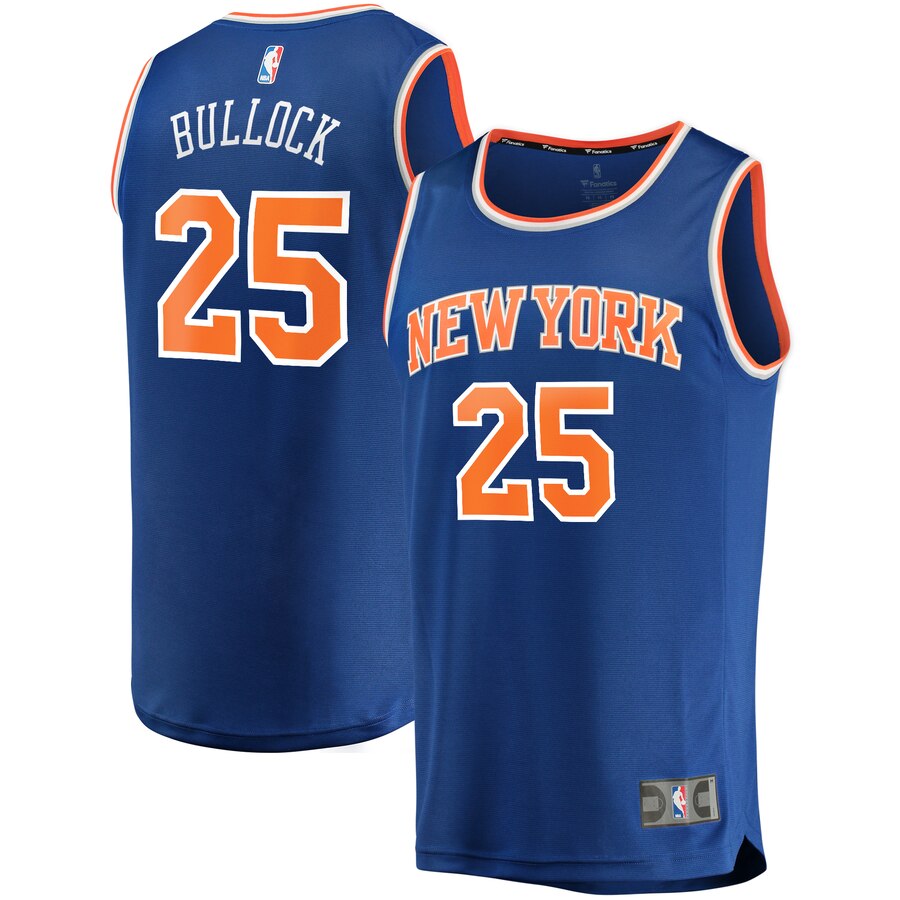 Reggie Bullock New York Knicks Fanatics Branded Youth Fast Break Replica Player Basketball Jersey - Icon Edition - Blue