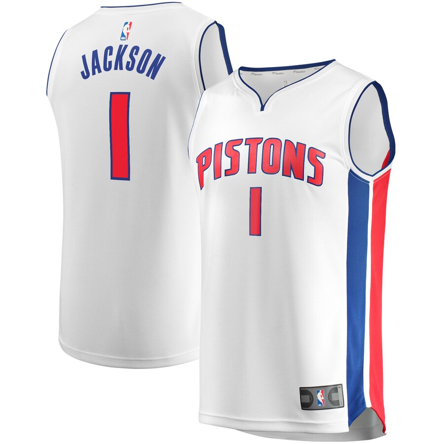 Reggie Jackson Detroit Pistons Fanatics Branded Youth Fast Break Replica Player Basketball Jersey - Association Edition - White