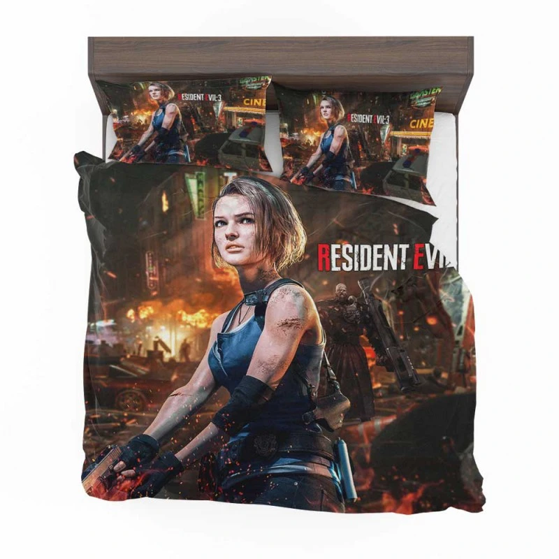 Alternative view of Resident Evil 3 Movie Jill Valentine Bedding Set - Custom Bedding Set