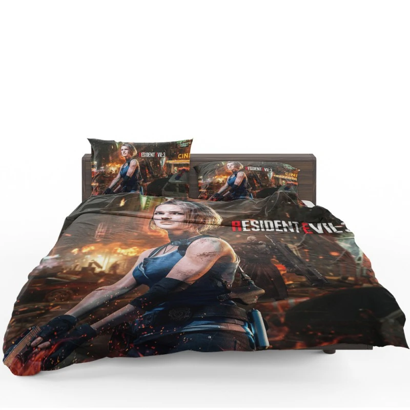 Resident Evil 3 Movie Jill Valentine Bedding Set - Custom Bedding Set