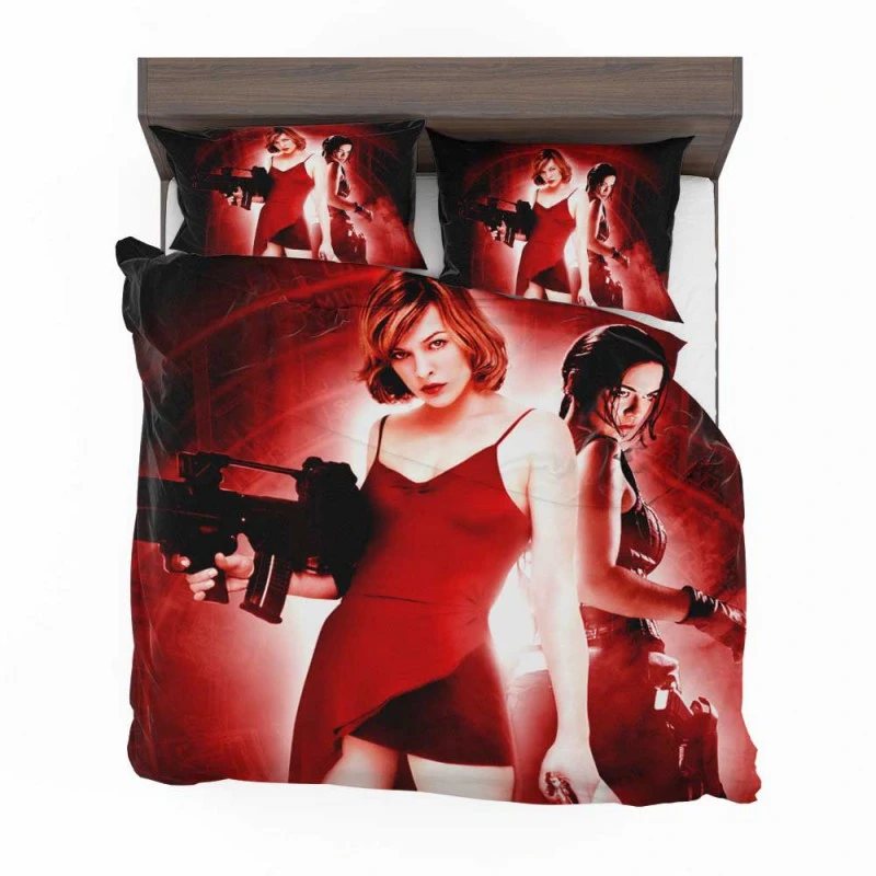Alternative view of Resident Evil Movie Michelle Rodriguez Bedding Set - Custom Bedding Set