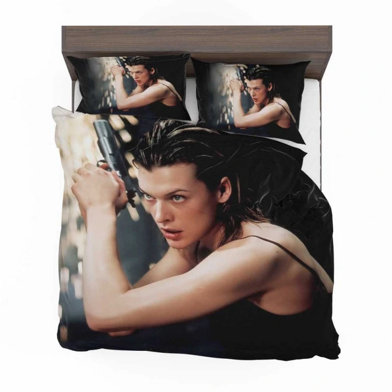 Alternative view of Resident Evil Movie Milla Jovovich Bedding Set - Custom Bedding Set