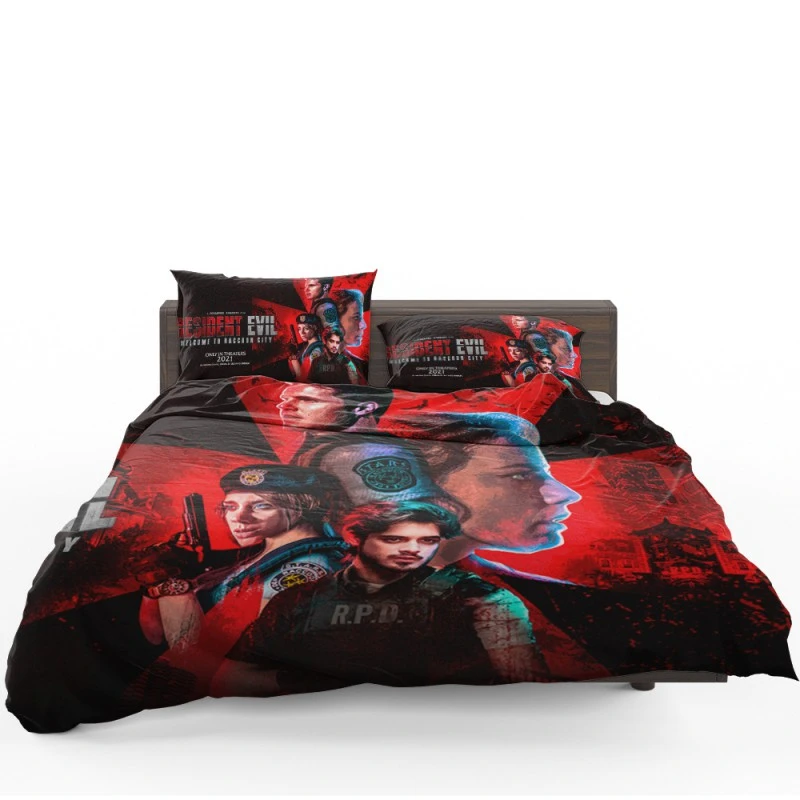 Resident Evil Welcome To Raccoon City Movie Poster Bedding Set - Custom Bedding Set