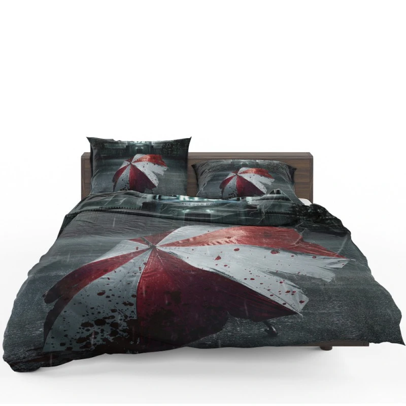 Resident Evil Welcome To Raccoon City Movie Umbrella Bedding Set - Custom Bedding Set