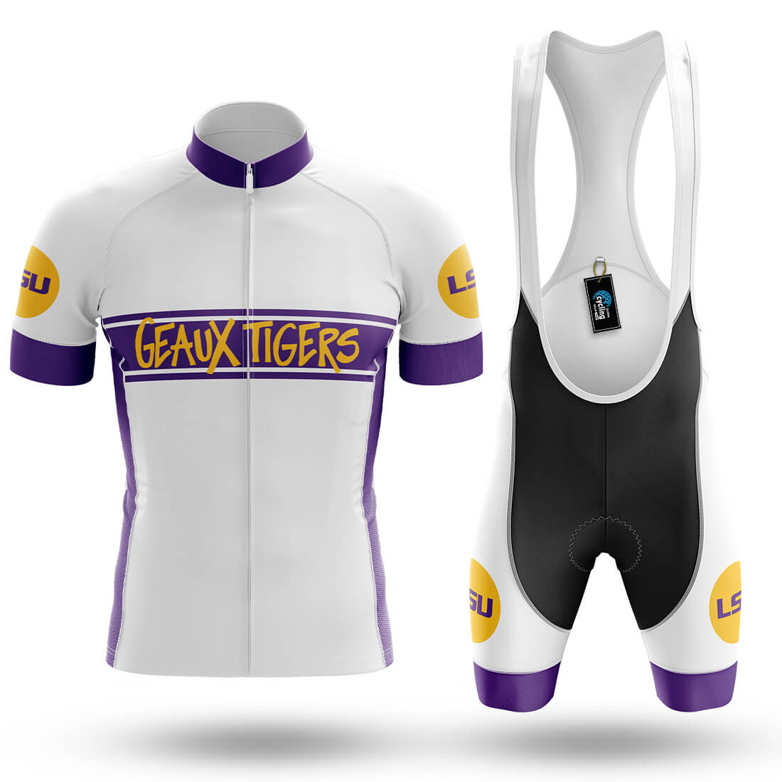 Retro Louisiana State University - Men's Cycling Kit